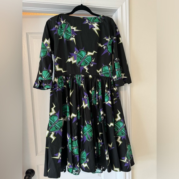 PRADA midi dress black with hearts - Picture 9 of 11